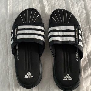 Adidas Superstar Fit Foam Black Slide Sandals Size 8